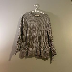 Large striped loft sweater